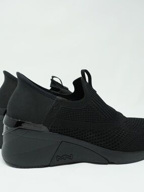 Skechers by Mark Nason Slip-Ins Mid Wedge Black Fashion Sneaker